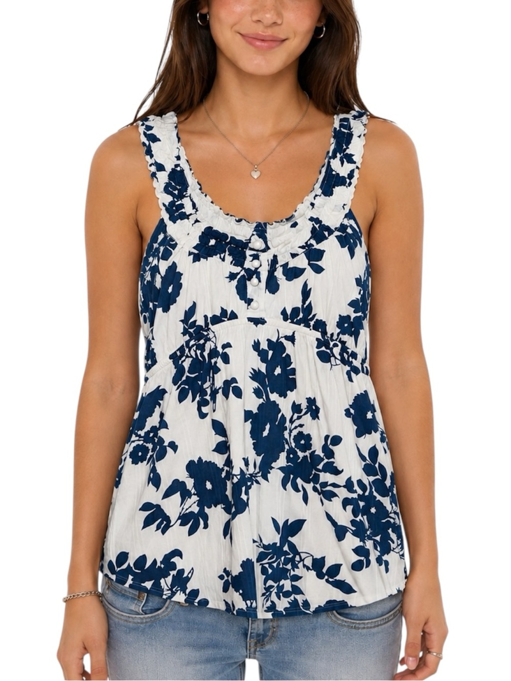 Y2K Aeropostale Floral Babydoll Top